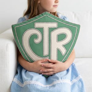 Cojín CTR / Regalo de bautismo SUD para niños, regalo de cumpleaños para la Primaria de los Santos de los Últimos Días, elige el cojín adecuado, decoración para la habitación del bebé