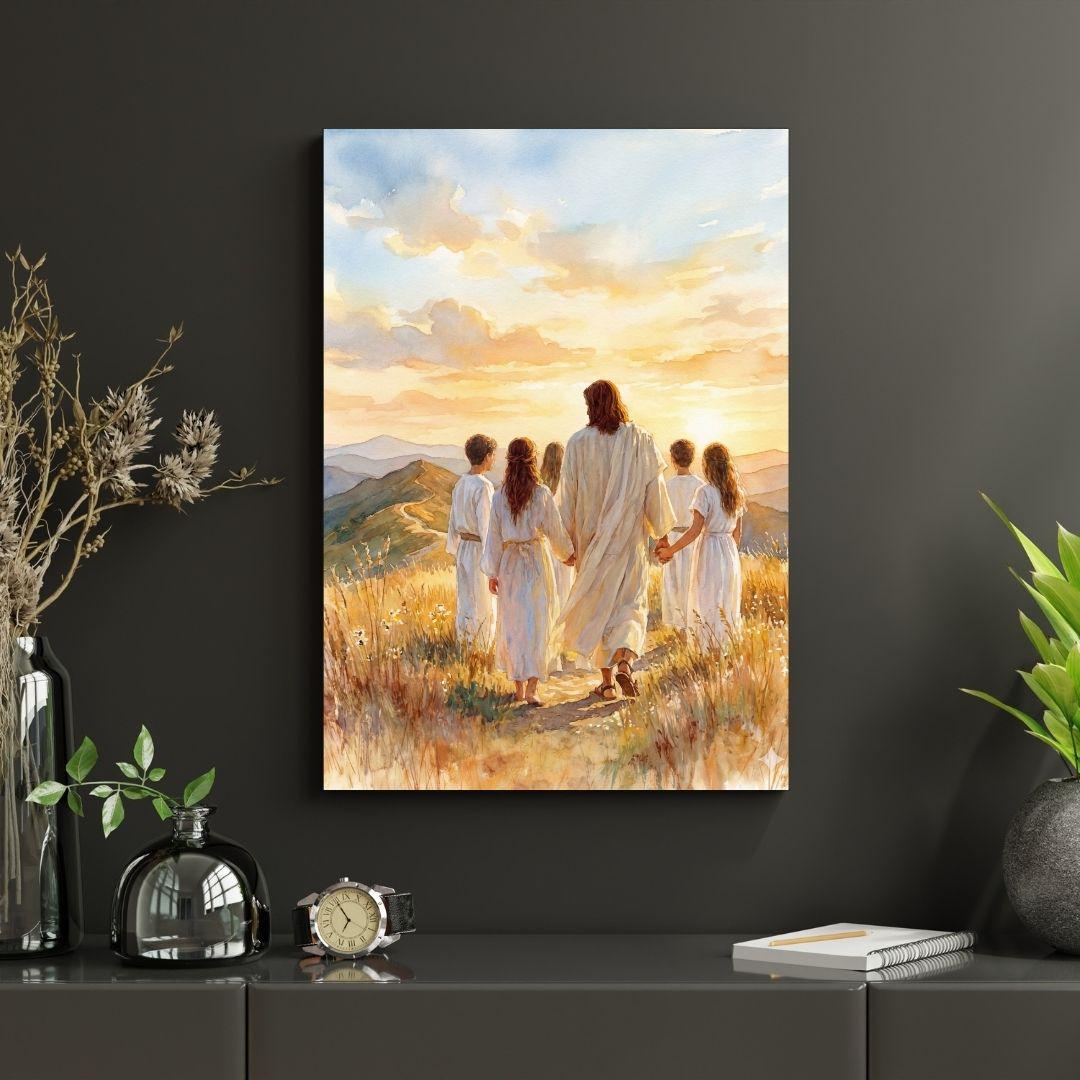 2026 LDS Youth Theme | Walk With Me, Moses 6:34 Christian Wall Art