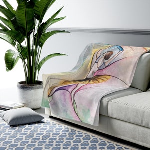 FLOWER Dancer Plush Blanket