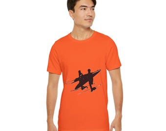 Camiseta con silueta de surfista: playera con gráficos de ambiente playero