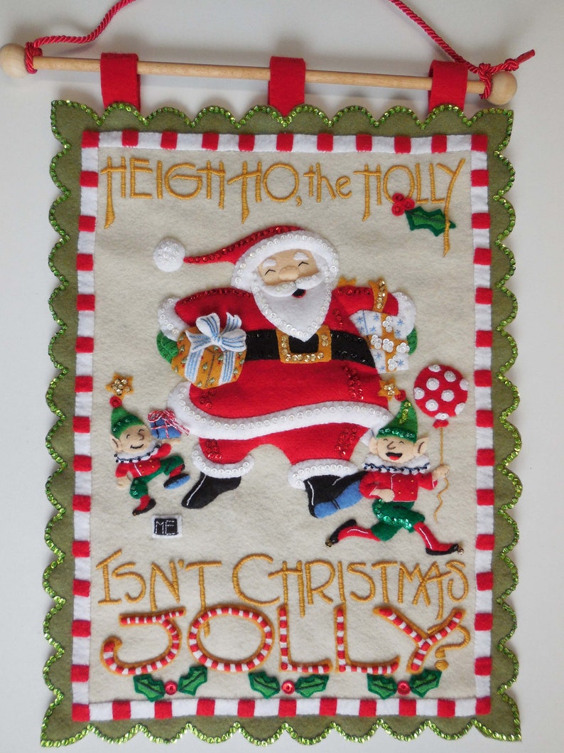 Finished Mary Engelbreit Advent Calendar/wall Hanging Heigh Etsy