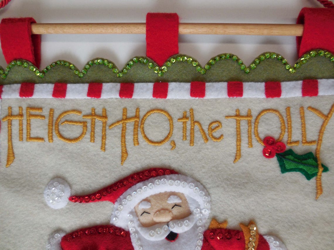 Finished Mary Engelbreit Advent Calendar/wall Hanging Heigh Etsy