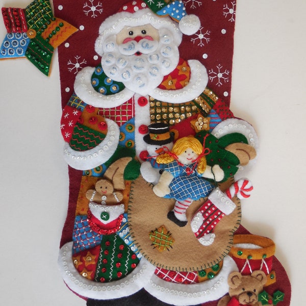 Patchwork Christmas Stockings Etsy