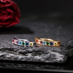 14G Titanium Colored Zircon Curved Navel Buckle/Navel Piercing Jewelry Navel Barbell/Navel Ring Piercing 10mm