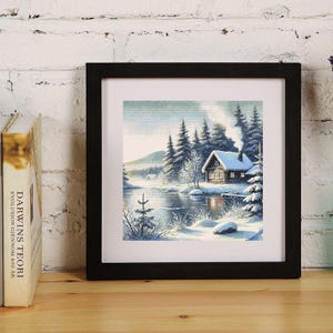 Pattern for cross-stitching &quot;Winter landscape&quot;, Patterns for cross-stitching, Instant download, Pattern for cross-stitching in PDF format