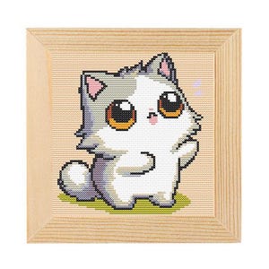 Pattern for cross-stitching "Cute kitten" PDF, Patterns for cross-stitching, Instant download, Pattern for cross-stitching in PDF format