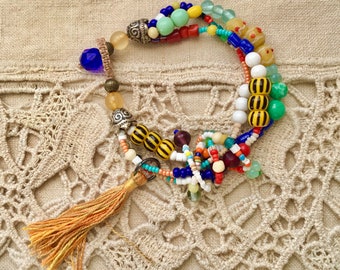 Antique Trade Bead Bracelet