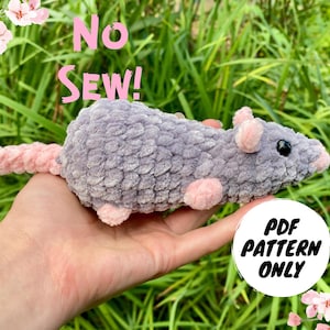 NO SEW Crochet Adorable Little Ratte Muster