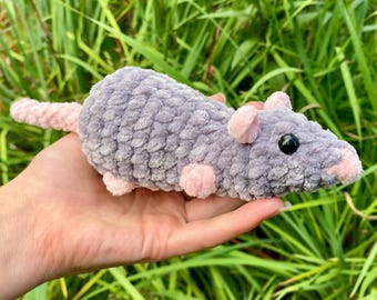 Handmade Adorable Little Rat Crochet Plushie