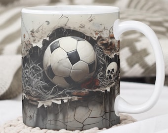 3D Football Mug Wrap Design Bundle: Sport Mug PNG (Digital Download)