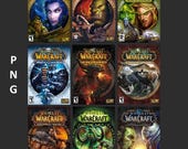 World of Warcraft Expansions Box Art | .SVG and .PNG | Vector