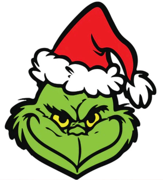 Clip Art The Grinch With Christmas Hat LINMOUA Christmas Grinch