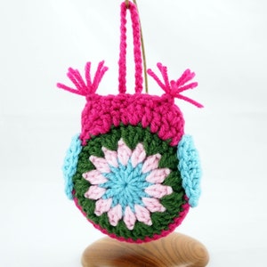 Amigurumi Crochet Owl done in Shocking Pink image 3