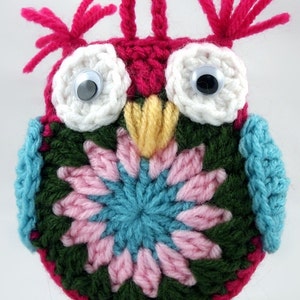 Amigurumi Crochet Owl done in Shocking Pink image 4