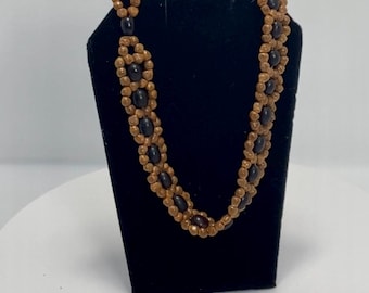 Seed Bead Wooden Beads Boho Bracelet