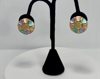 Clip-on Earrings, Enameled