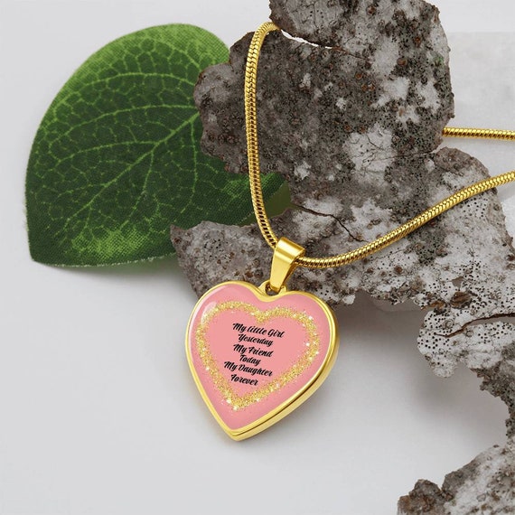 Collana Cuore Incastro Per Figliastra - Regalo Figlia Bonus In Acciaio Inox