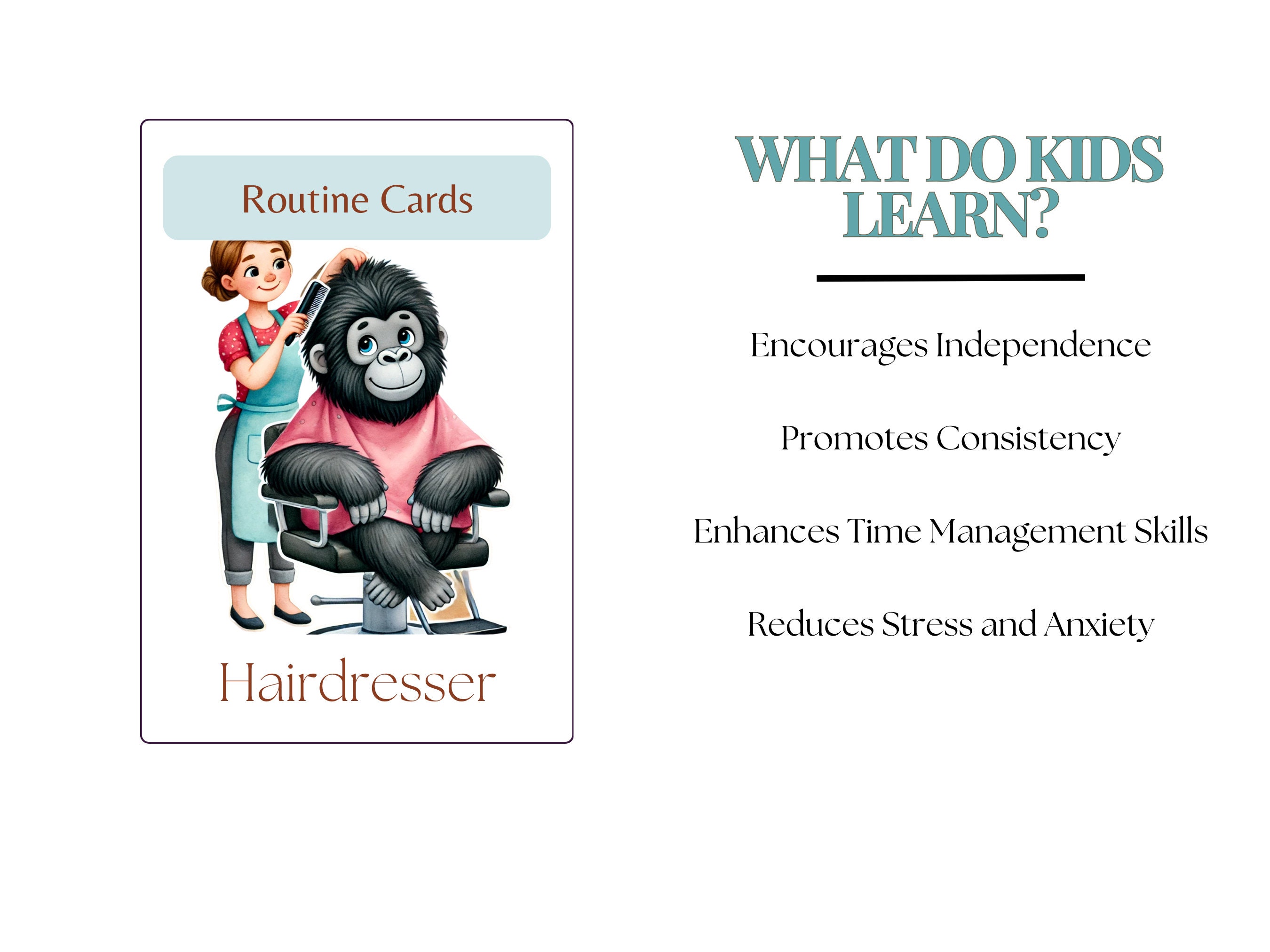 Morning Routine Cues Daily Routine Cards for Kids Visual Cue Cards for Children Routine ...