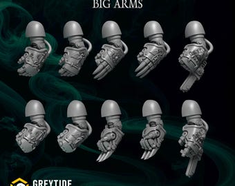 Big Termi Arms Set x20 SciFi Space warriors Wargame SM Skalierte Heroic 32 mm Greytide Studio