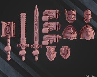 Angel of Honor Bits Set SciFi Wargame Roleplay 32mm 3D Printed Miniatures DakkaDakka