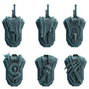 Alpha Scylla Legion Rucksäcke Set x6 SciFi Wargame Rollenspiel 32 mm 3D DakkaDakka