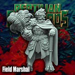 Landsknecht Empire Field Marshal All bodies and weapons options Fantasy Wargame 3D Print ToyDoy Miniatures Reptilian Overlords