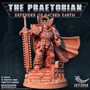 The Praetorian - Defender of Sacred Earth Wargame Roleplay 32mm DnD 3D Print Suttungr