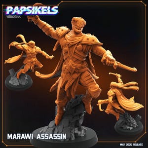 3D Printed Miniatures Marawi Assassin Trench Crusade Proxy Alternative Wargame Roleplay Papsikels