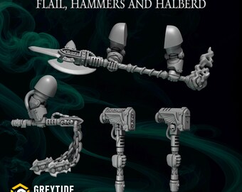 Termi Waffen-Set SciFi Space warriors Wargame SM Skalierte Heroic 32 mm Greytide Studio