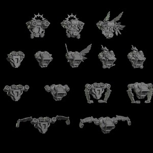 Jetpacks Set x9 SciFi Space warriors Wargame SM Skalierte Heroic 32mm Greytide Studio