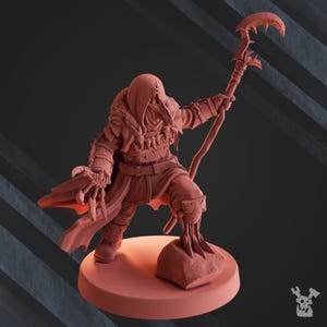 Hezur Caos Sacerdote de Gore SciFi Wargame Juego de rol 32 mm 3D DakkaDakka BASES NO INCLUIDAS