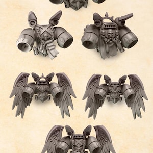 Crimson Lords Jetpacks Set x10 SciFi Space warriors Wargame SM Skalierte Heroic 32 mm Greytide Studio