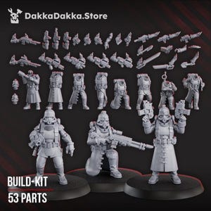 3rd Death Division Build kit x53 SciFi Wargame Roleplay 32mm 3D DakkaDakka BASES NOT INCLUDED