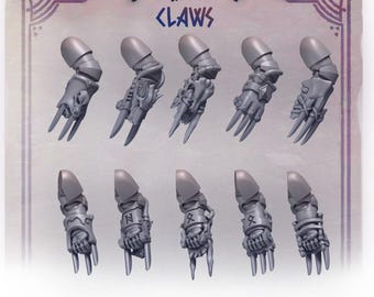 Primal Hounds Claws x20 SciFi Wargame 3D Druck Greytide Studio