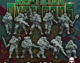 Spacenam Jungle Fighters Infantry X10 Scifi Wargame Roleplay 32mm