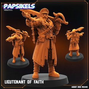 Lieutenant of Faith Trench Crusade Proxy Alternative Wargame Roleplay Papsikels