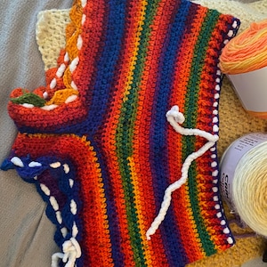 Rainbow Crochet Shorts