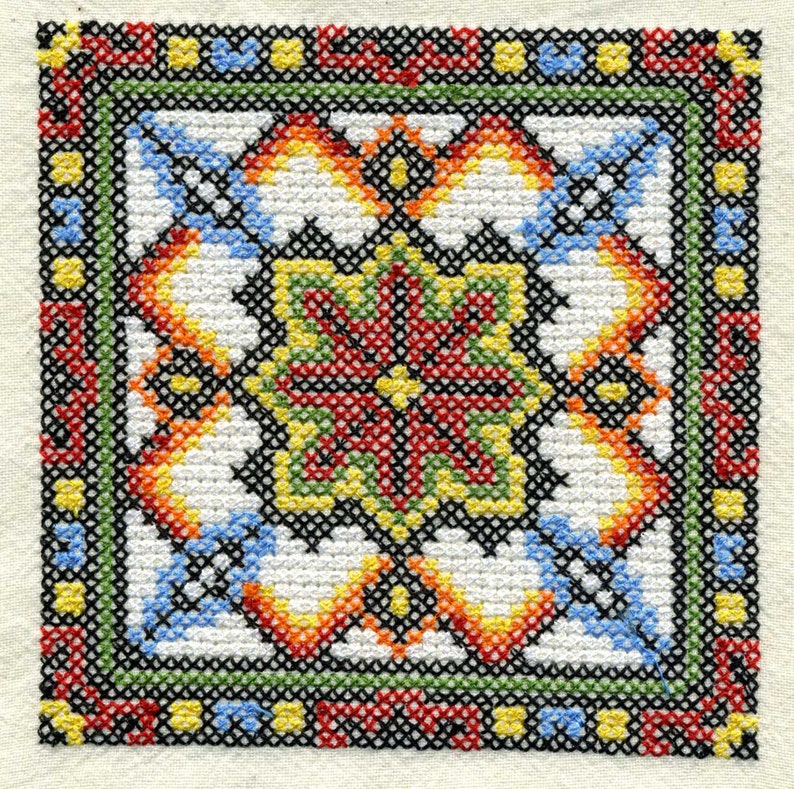 Ukrainian Cross Stitch Squares Machine Embroidery Design Set Etsy Canada