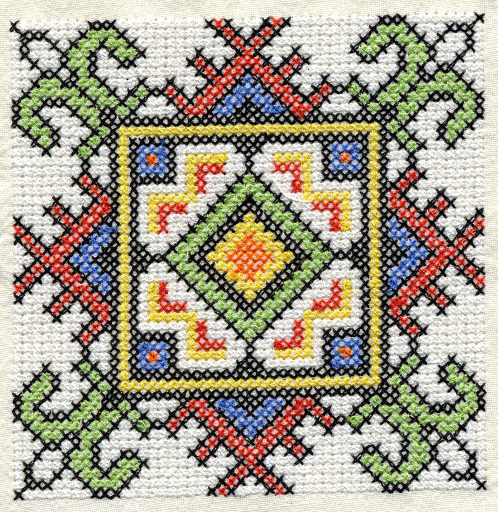 Ukrainian Cross Stitch Squares Machine Embroidery Design Set Etsy Canada