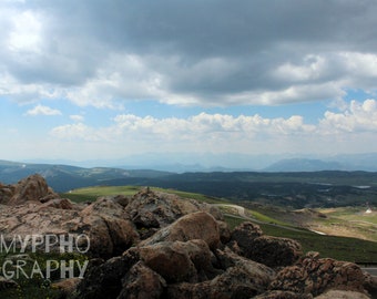 Fotografía de Beartooth Pass, Montana: Arte mural de paisajes montañosos (descarga digital)