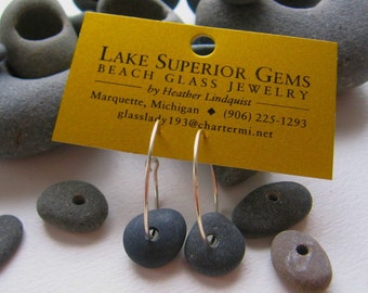 Lake Superior Zen Stone Earrings