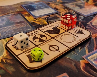 Custom MTG Life Counter and Tracker – Commander Game Accessory – Wooden & Acrylic Options – Free Shipping