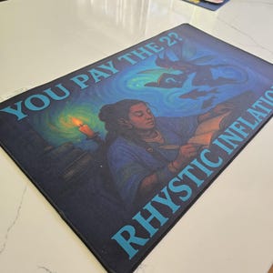 „Bezahlst du die 2?“ | Magic: The Gathering Spielmatte | Kommandant Kunst | EDH Geschenk für Magic Player