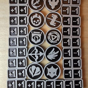 Magic the Gathering (MTG) Keyword counters and +1 -1 Counters (30 items included)