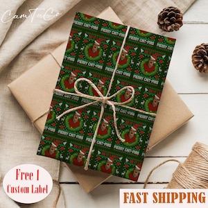 Do It Lady Wrapping Paper, Viral Meme Christmas Gift Wrap, Festive Holiday Presents Packaging, Holiday Wrapping Paper