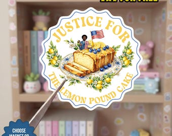 Afroman Lemon Pound Cake Sticker, Mama's Lemon Pound Cake Sticker, Afroman sticker