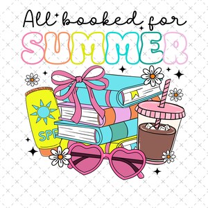 2 Designs Summer Reading Png, Bookish Summer Png, Bookish Girly Png, Cute Bookish Png, Trendy Bookish Png, Cute Book Lover Png,Beach Reading