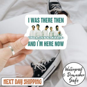Backstreet Boy Sticker, Backstreet Boys Millennium Tour Music Sticker, Pop Music Bring Memory Back Street Sticker, BSB Rock Sticker