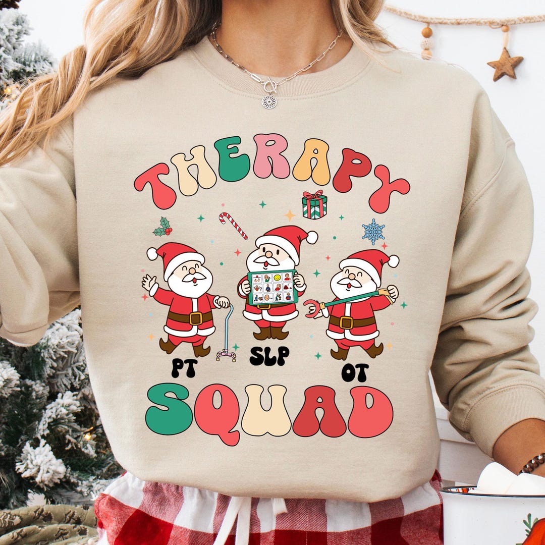Therapy Squad Santa Christmas Png, Santa Squad Slp OT Pt Png, Slp Ot Pt ...
