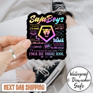 KPOP Demon Hunters Sticker , Kpop demon hunters, Huntr/x sticker, Saja Boys sticker, Derpy tiger sticker, Jinu sticker, Zoey and Mira